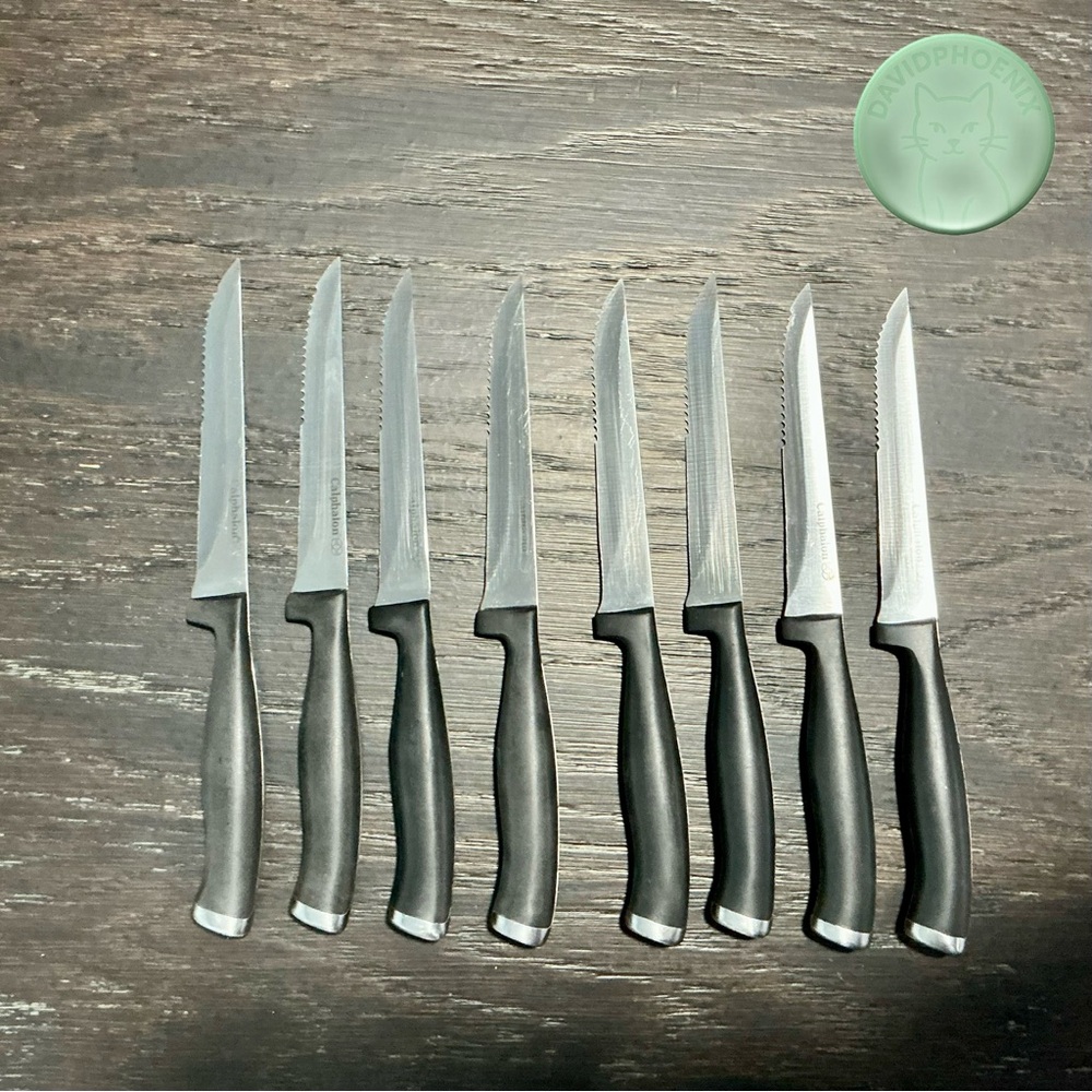 Calphalon Contemporary Self-Sharpening 15 Pc Knife Block Set Chef Santoku Knife - Picture 6 of 14